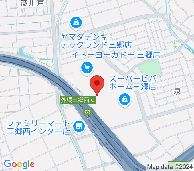 MOVIX三郷の地図