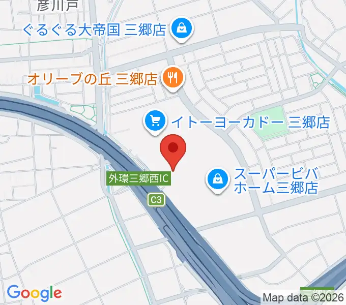 MOVIX三郷の地図