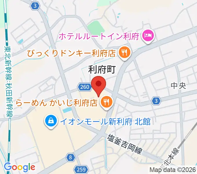 MOVIX利府の地図