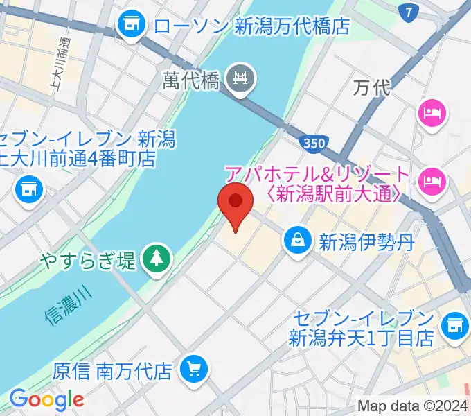 T・ジョイ新潟万代の地図