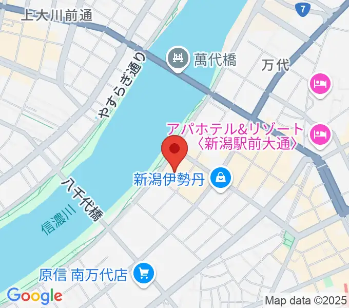 T・ジョイ新潟万代の地図