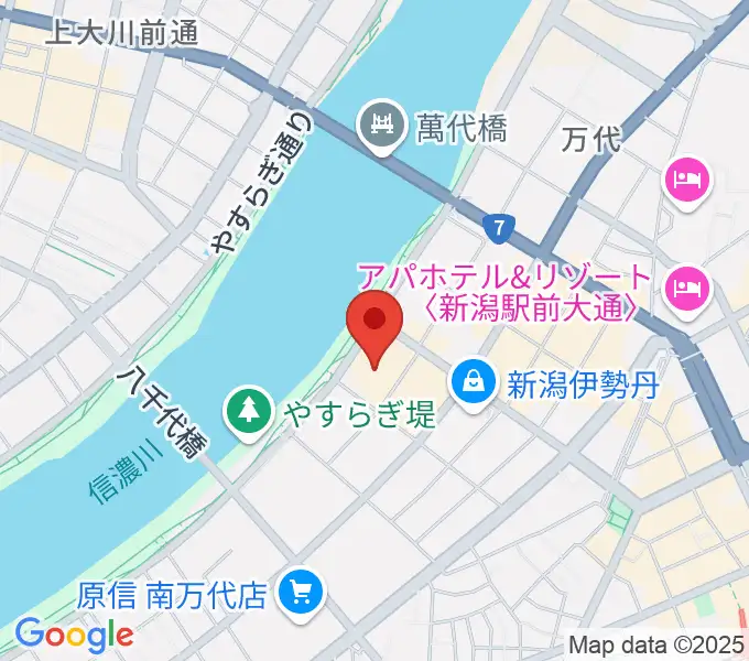 T・ジョイ新潟万代の地図
