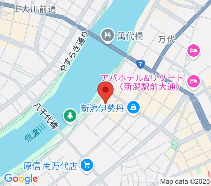 T・ジョイ新潟万代の地図