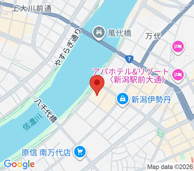 T・ジョイ新潟万代の地図
