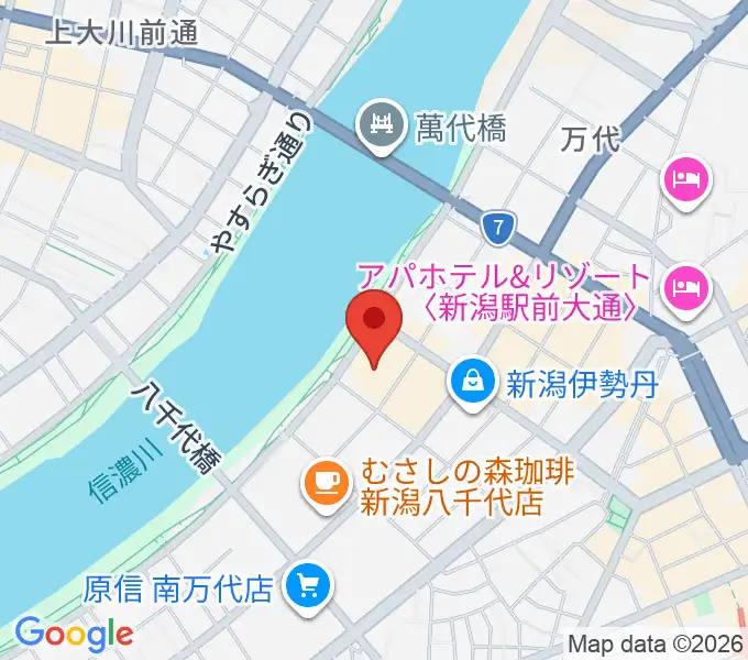 T・ジョイ新潟万代の地図