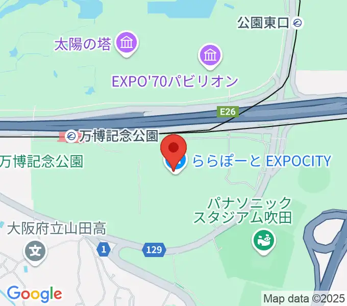 109シネマズ大阪エキスポシティの地図