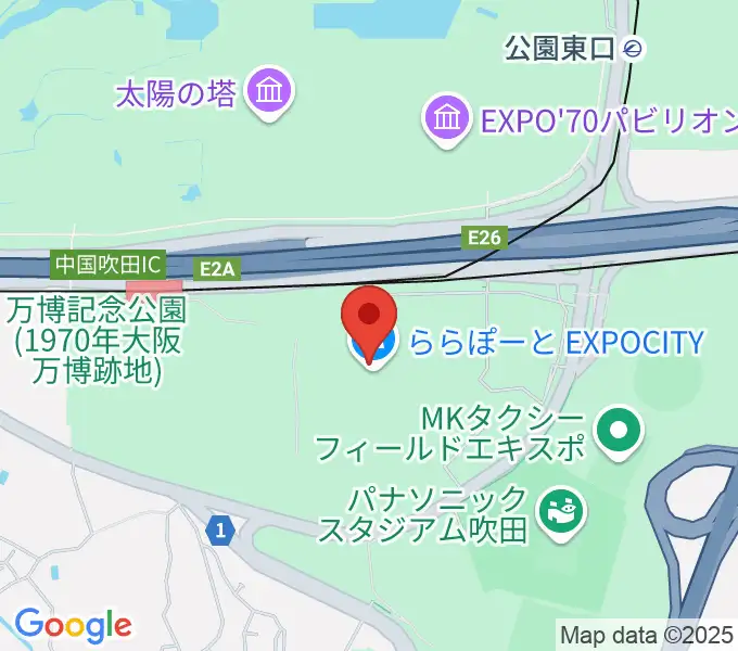 109シネマズ大阪エキスポシティの地図