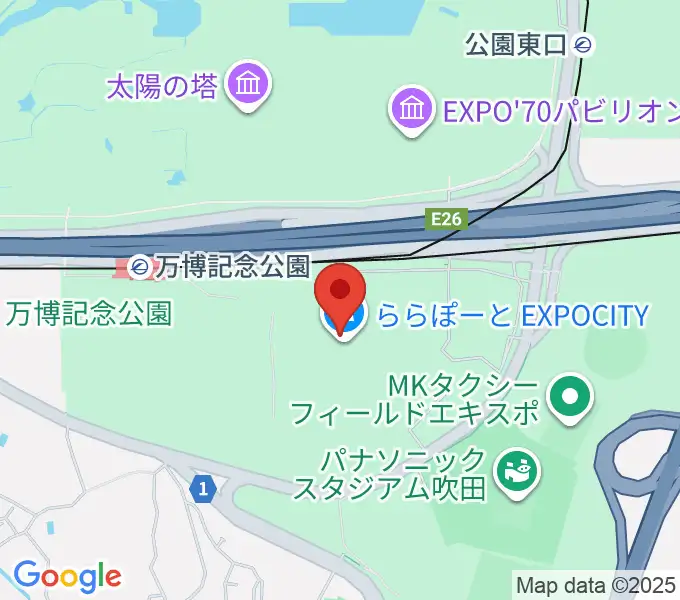 109シネマズ大阪エキスポシティの地図