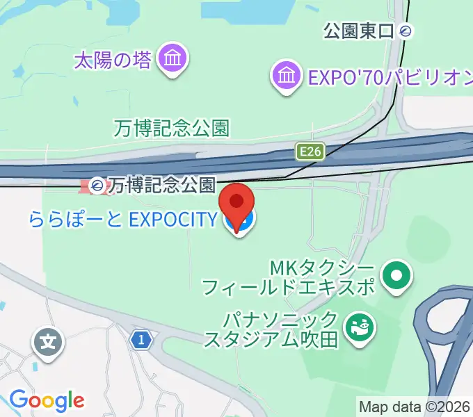 109シネマズ大阪エキスポシティの地図