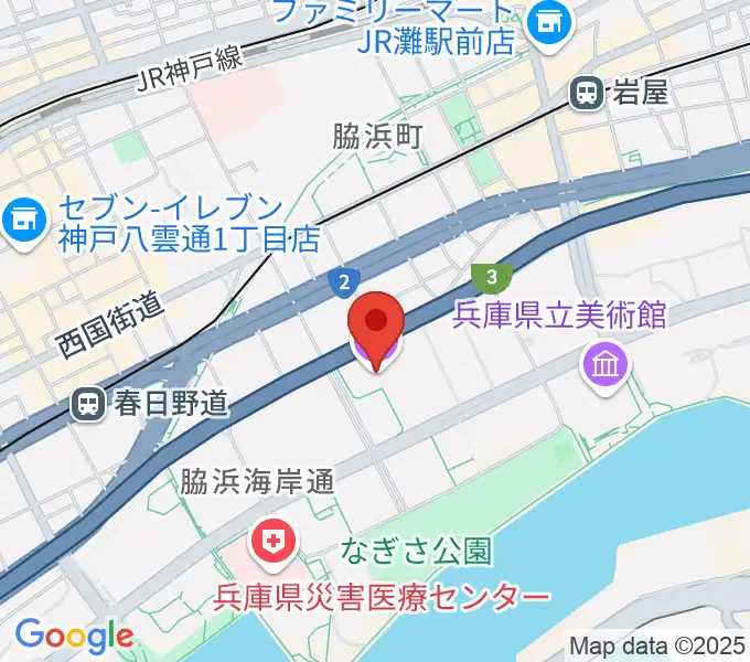 109シネマズHAT神戸の地図