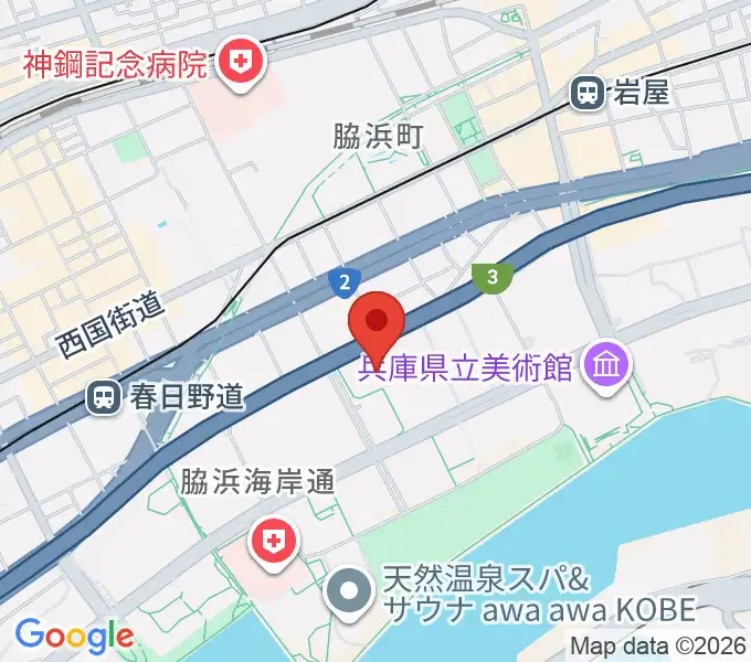 109シネマズHAT神戸の地図