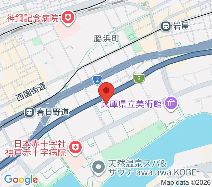 109シネマズHAT神戸の地図