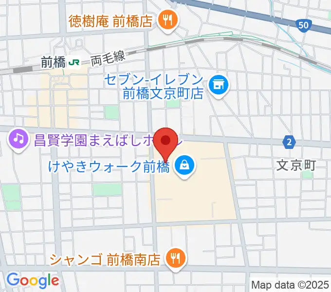 ローソン・ユナイテッドシネマ前橋の地図