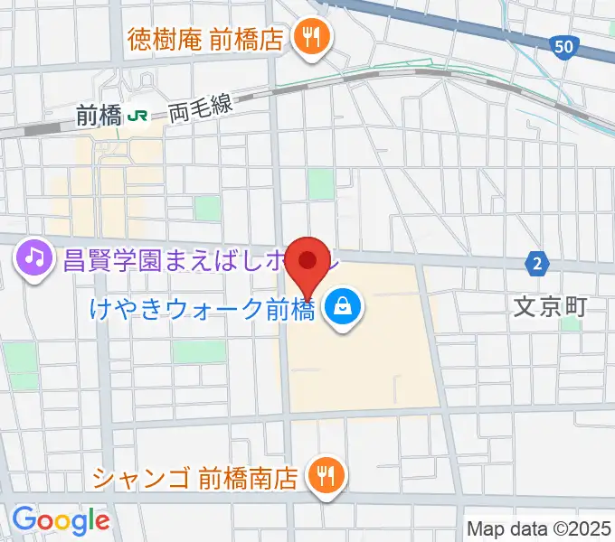 ローソン・ユナイテッドシネマ前橋の地図