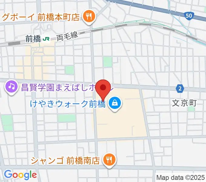ローソン・ユナイテッドシネマ前橋の地図