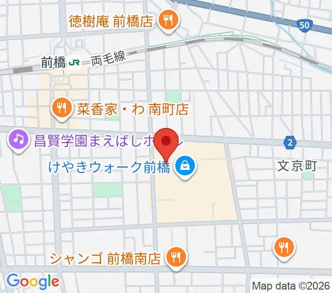 ローソン・ユナイテッドシネマ前橋の地図