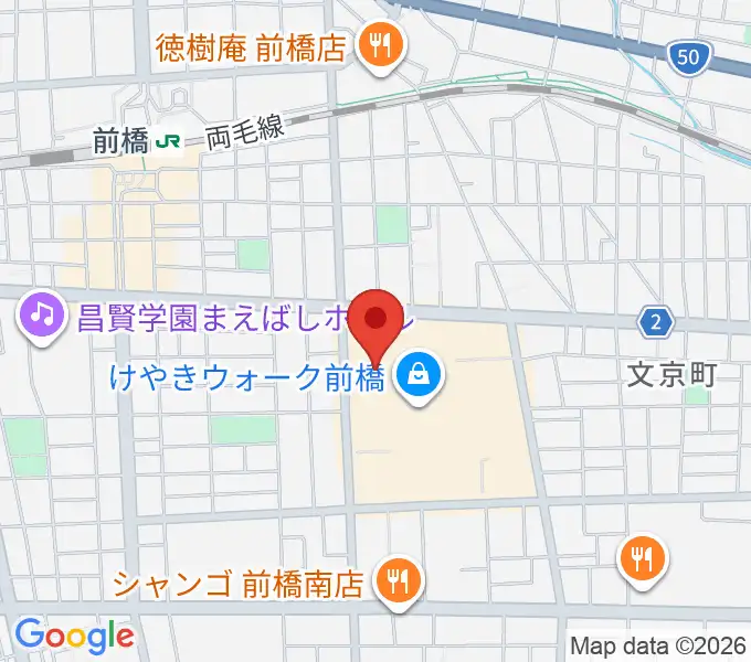 ローソン・ユナイテッドシネマ前橋の地図