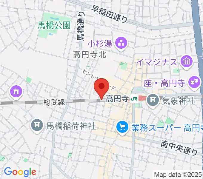 無力無善寺の地図