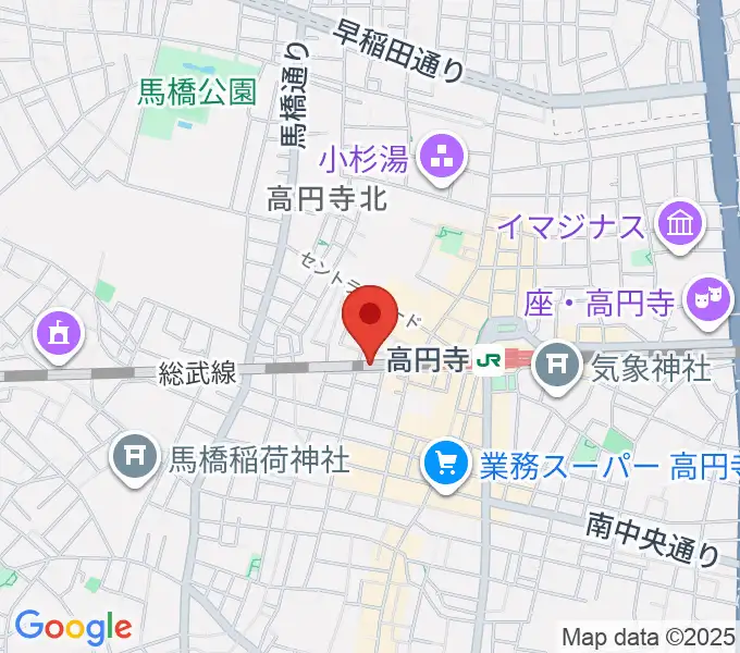 無力無善寺の地図
