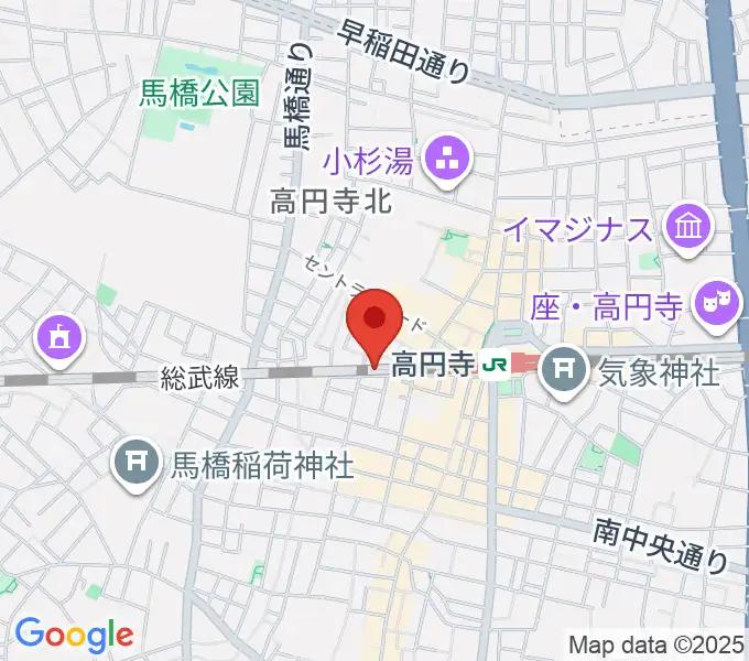 無力無善寺の地図