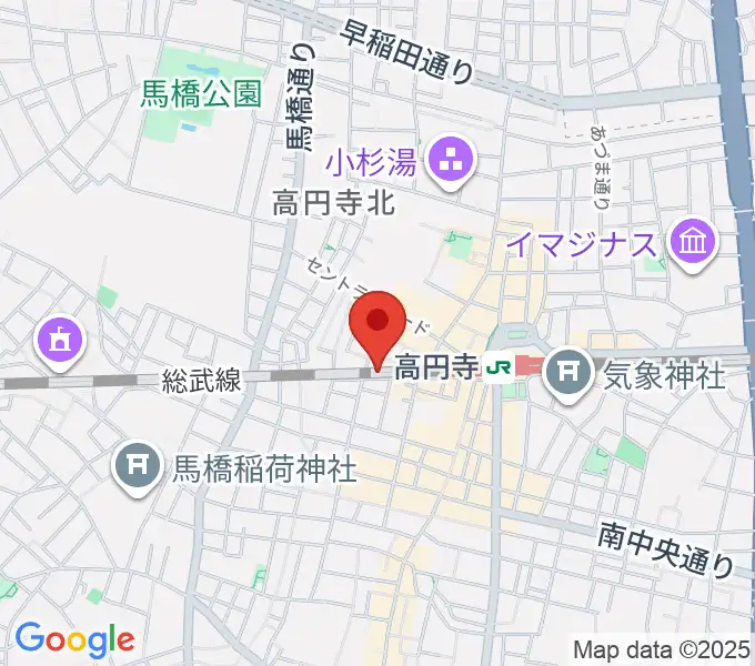 無力無善寺の地図