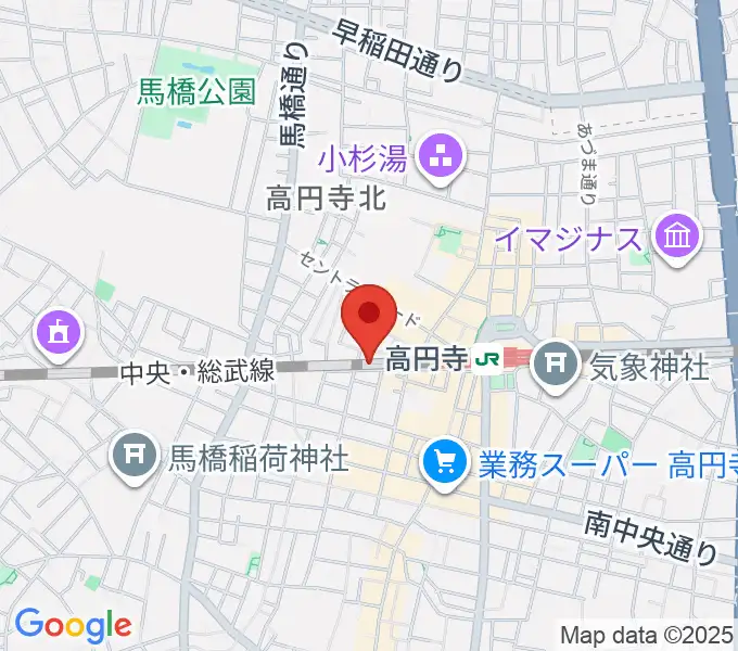無力無善寺の地図