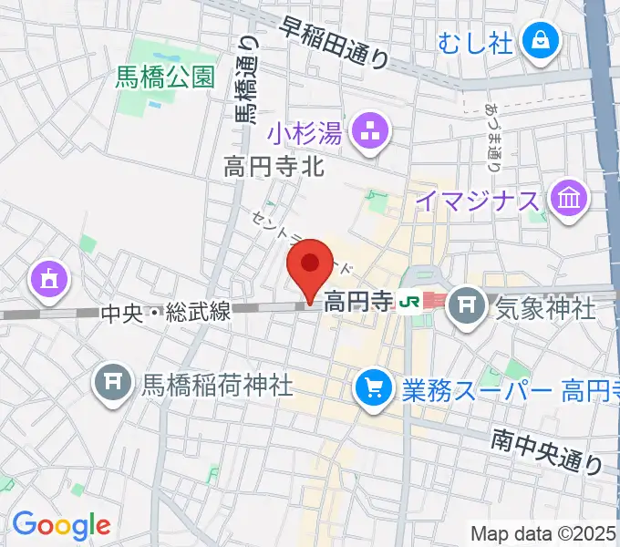 無力無善寺の地図