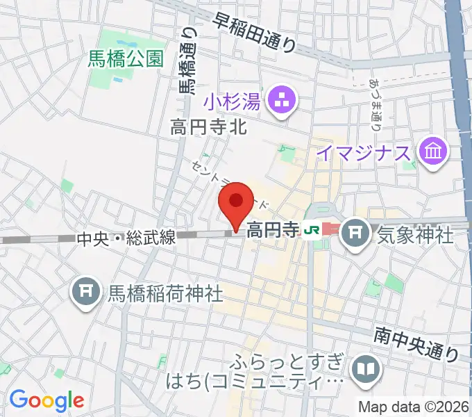 無力無善寺の地図