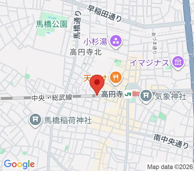 無力無善寺の地図
