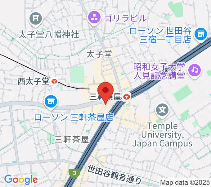 三軒茶屋32016の地図