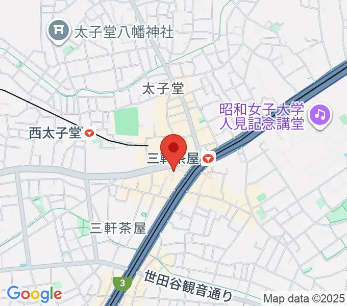 三軒茶屋32016の地図