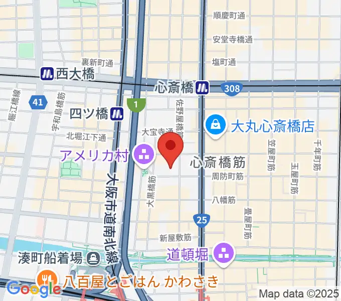 シネマート心斎橋の地図