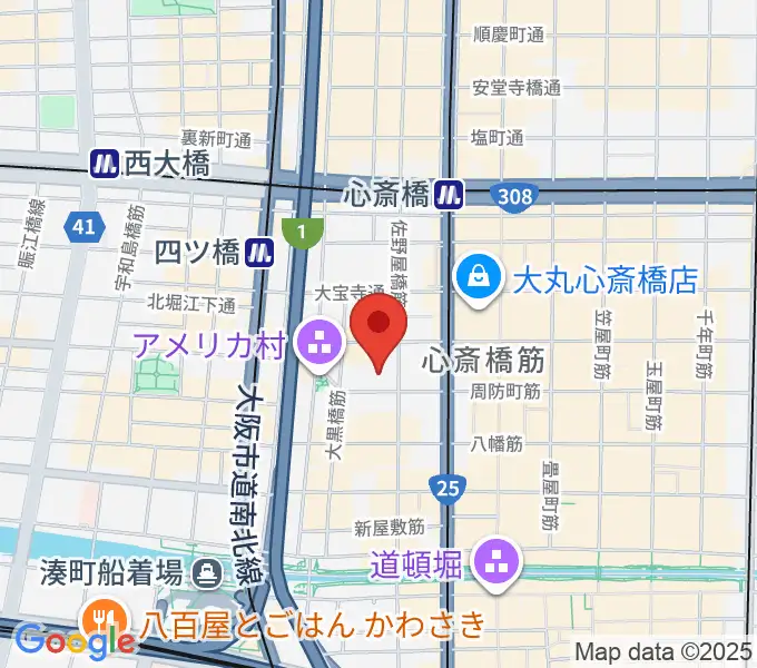 シネマート心斎橋の地図