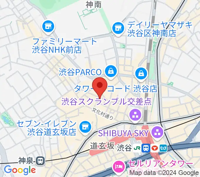 渋谷Club Malcolmの地図