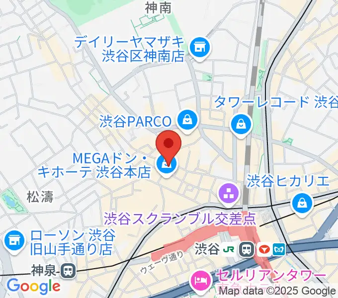 渋谷Club Malcolmの地図