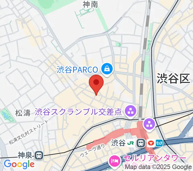 渋谷Club Malcolmの地図