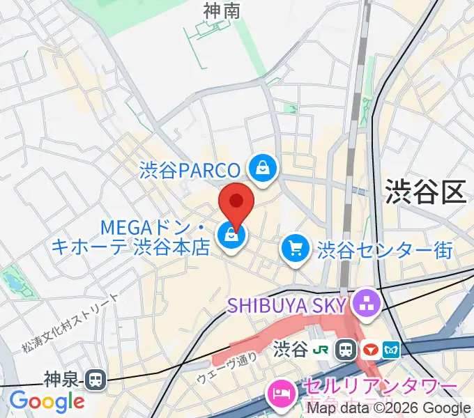 渋谷Club Malcolmの地図