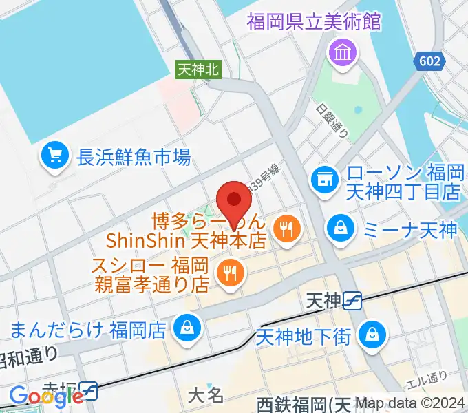 福岡ゴンスタジオの地図