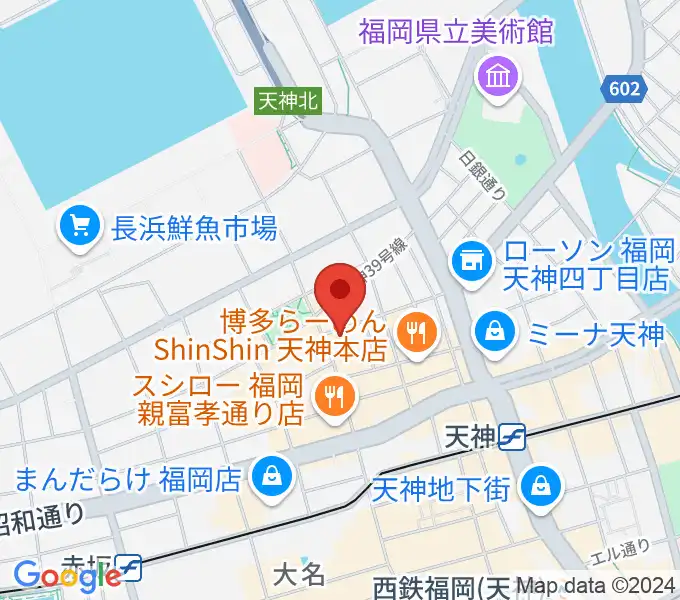 福岡ゴンスタジオの地図