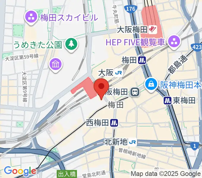 ポストよしもとの地図