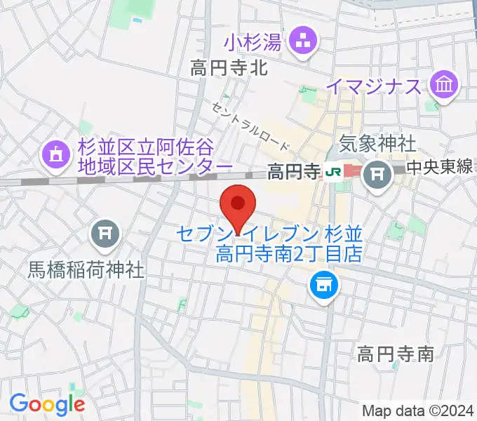 高円寺Knockの地図