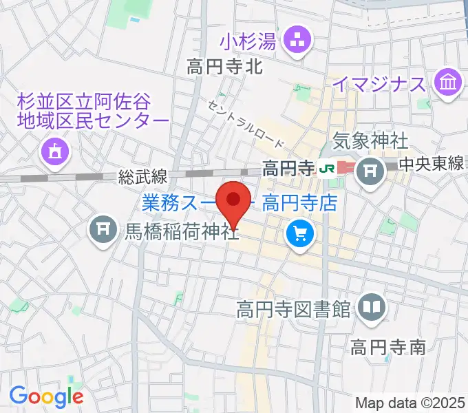 高円寺Knockの地図
