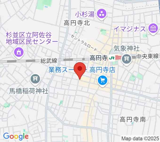 高円寺Knockの地図