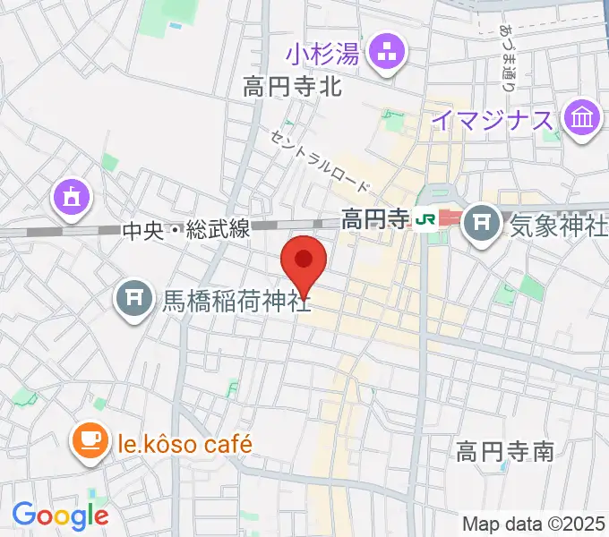 高円寺Knockの地図