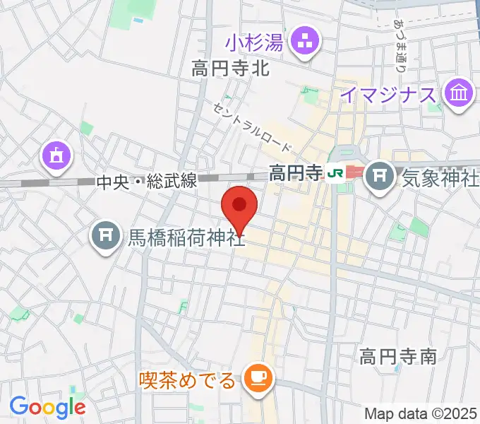 高円寺Knockの地図