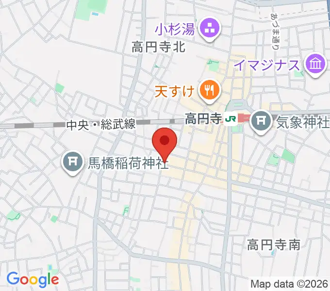 高円寺Knockの地図