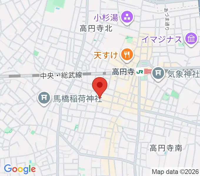 高円寺Knockの地図