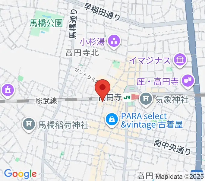 [移転]高円寺円盤の地図