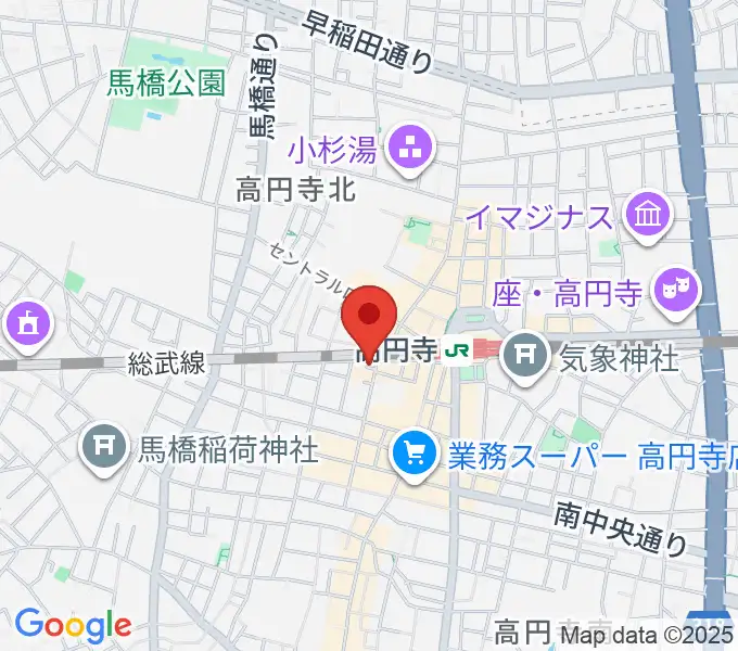[移転]高円寺円盤の地図