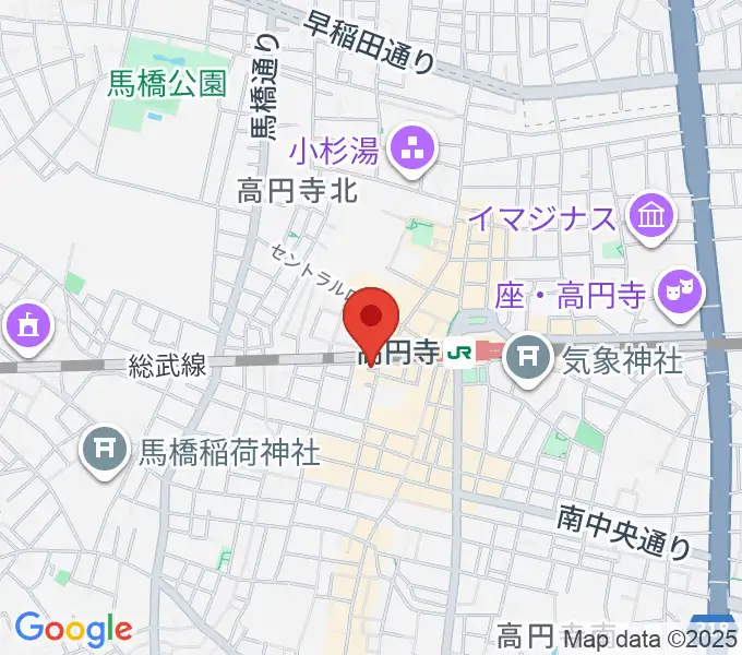 [移転]高円寺円盤の地図